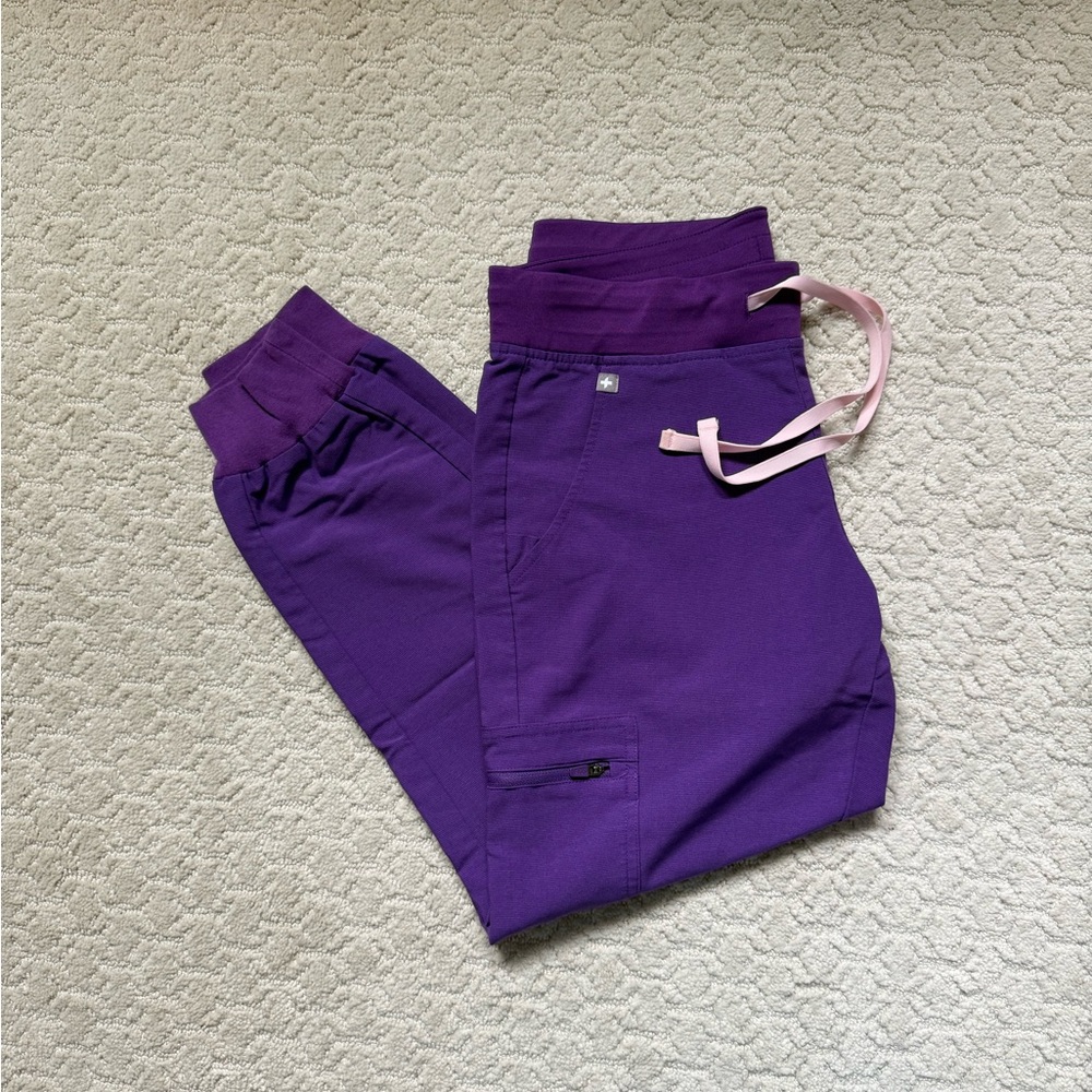 Figs Purple Jogger Scrubs